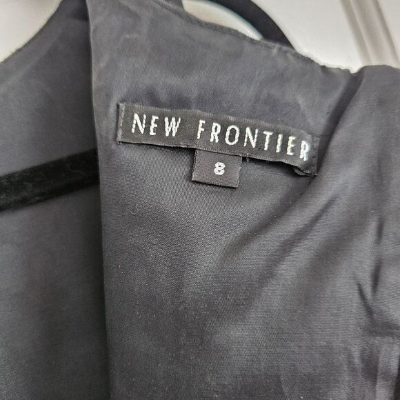 New Frontier Coctail Black Dress (Sheath) Size 8 - Picture 4 of 8